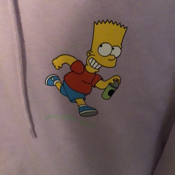 H&M BART SIMPSON hooded sweatshirt, size XL, excellent condition - Picture 2 of 6